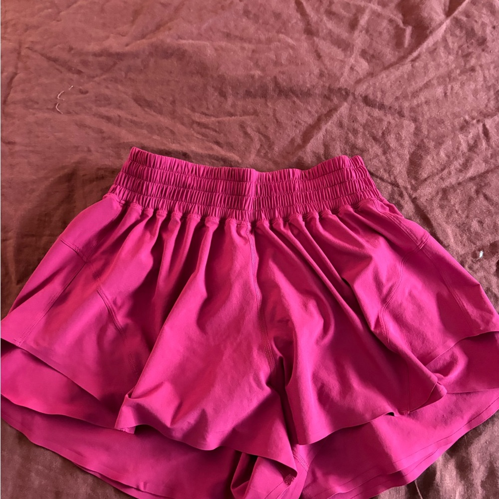 lululemon athletica Shake It Off High-Rise Running Shorts 2.5” in Berry rumble